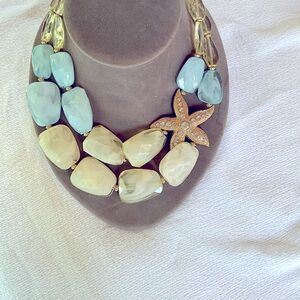 Beaded necklace with starfish